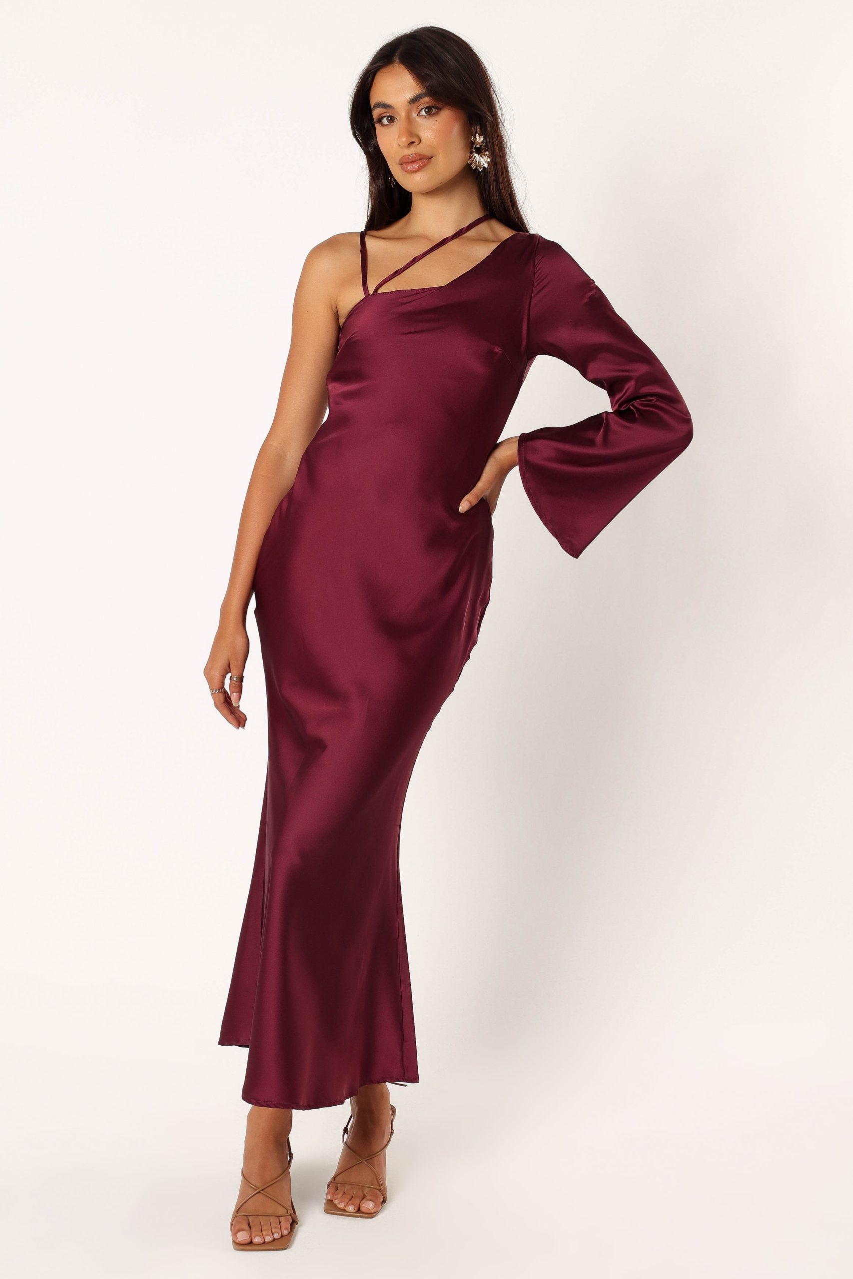 Madison Sequin Maxi Dress - Wine